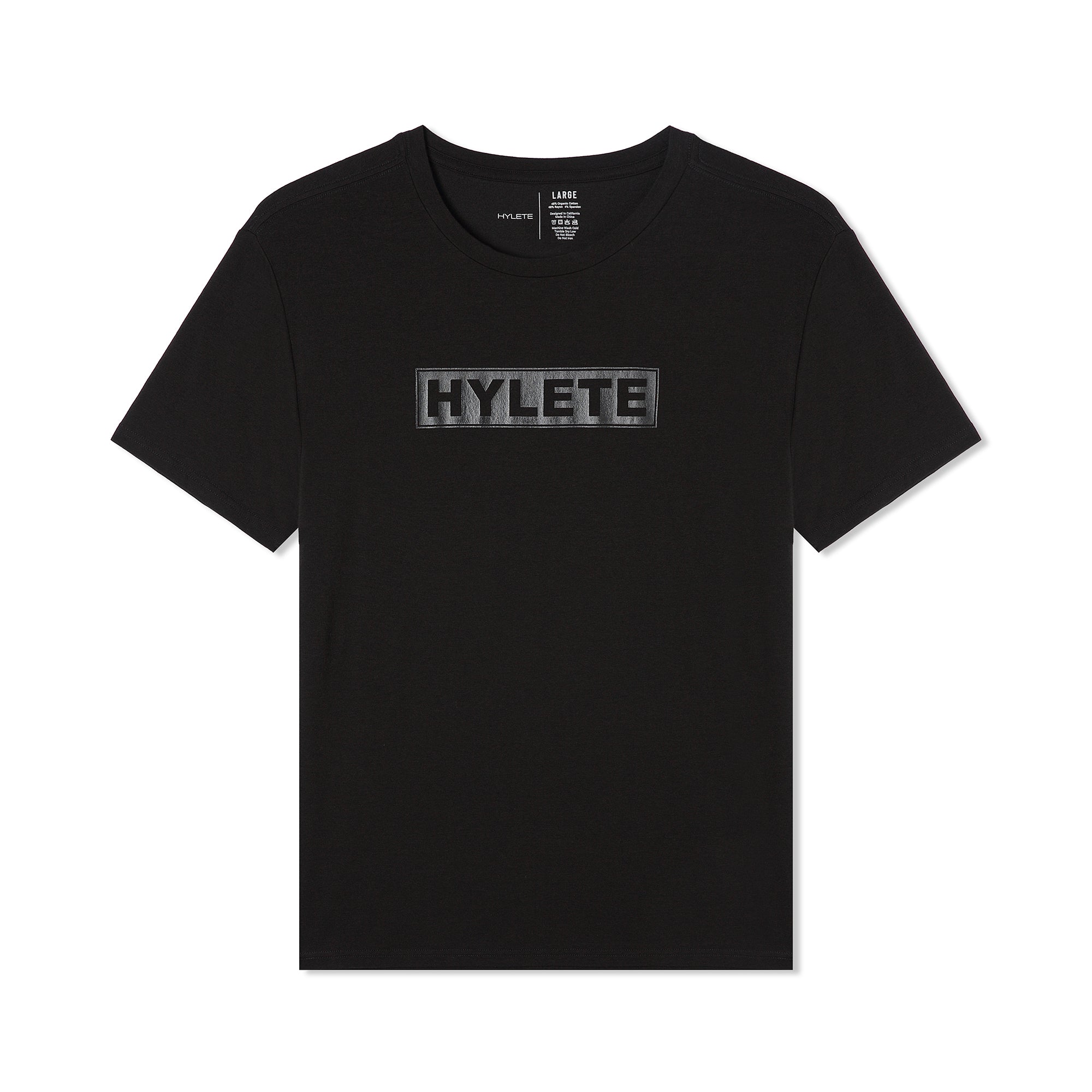 Block Logo HY-Blend Crew Tee Black